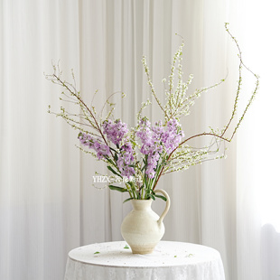 【云花甄选】紫罗兰雪柳花鲜切花家居花瓶插水养花瓶插花艺师同款