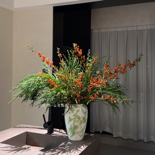 【云花甄选】少女松火棘果真的鲜花家居装饰水养瓶插观赏可做干花