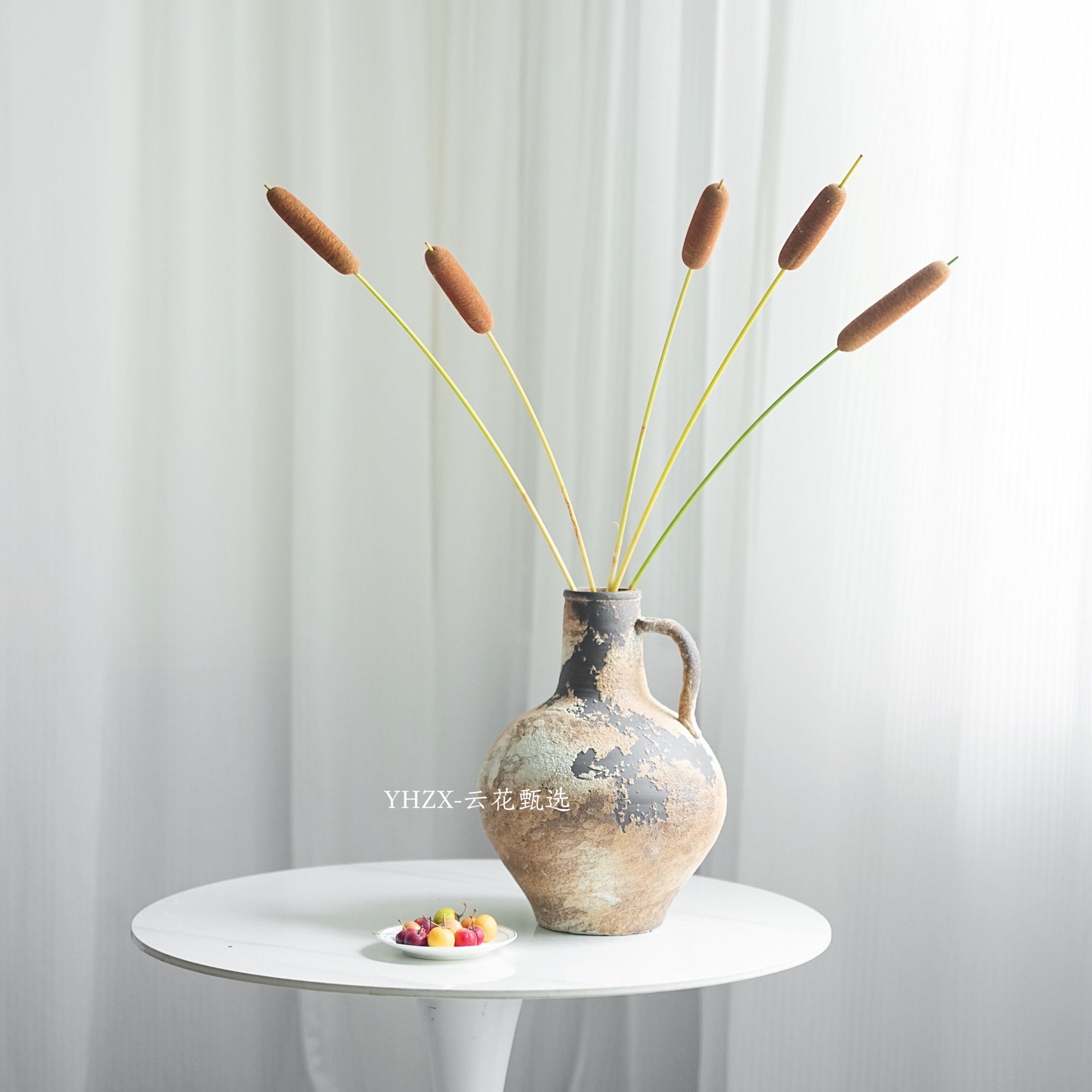 【云花甄选】新鲜采摘鲜花水蜡烛网红诧寂风客厅摆件插花可做干花