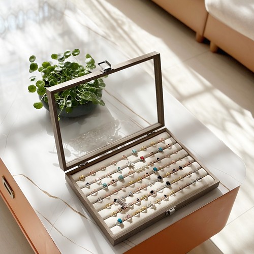 戒指首饰珠宝箱耳钉耳扣收纳盒