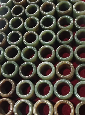 和田玉扳指.男款霸气青玉指环.随身把玩玉器天然玉石扳指戒指