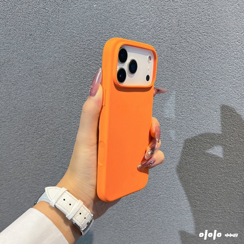 2025新色星宇橙适用苹果17promax手机壳液态硅胶软外壳iPhone16promax保护壳磁吸充电15pm耐脏不会发黄14纯色