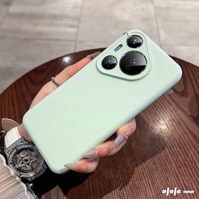 抗发黄不变色适用华为pura80ultra手机壳新款镜头全包精孔液态硅胶mate70pro全包边防摔50/60por+软糯耐脏女