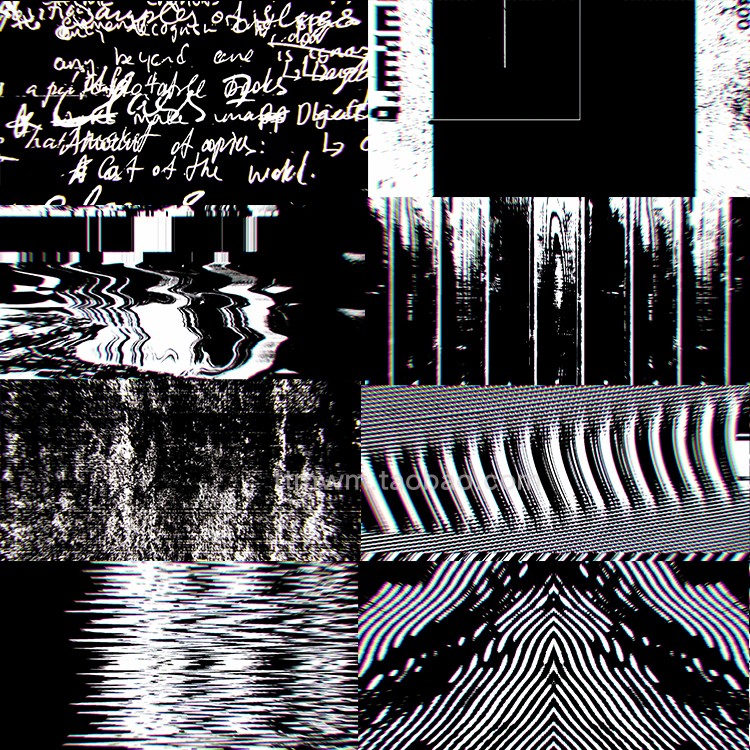 10个黑白噪点故障颗粒纹理4剪辑合成舞台背景动画视频素材vjloops