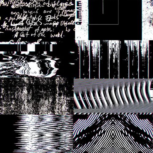 10个黑白噪点故障颗粒纹理4剪辑合成舞台背景动画视频素材vjloops