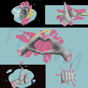 10个高清时尚拼贴裁切透明叠加动画动态舞台背景大屏动态视频素材