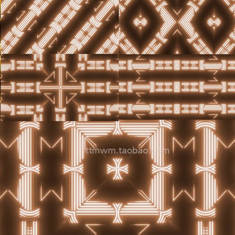 10个灰橙色霓虹等万花筒灯光循环动画视频素材 VJloop 舞台背景4K,商务/设计服务,设计素材/源文件,淘宝优惠券,粉丝福利购,淘宝优惠卷