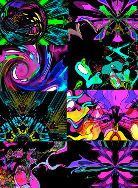 25个Resolume官网彩色油墨颜料液体视频素材VJLOOPOpalMonster