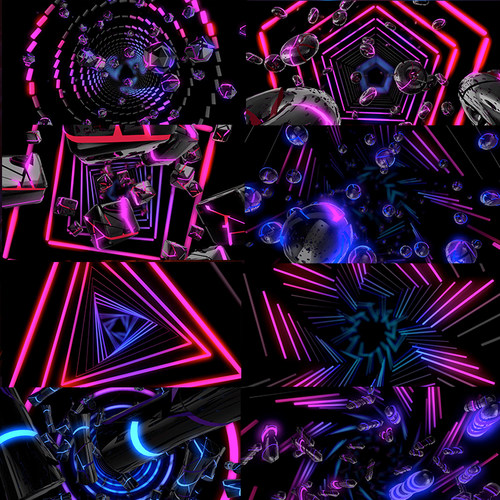 20个超时空隧道无缝循环vjloop视频素材led动感节奏Ultra Tunnel