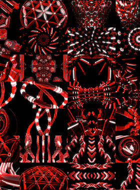 50个红色Resolume官网高清1080P视频素材VJLOOP舞台背景RedGiants