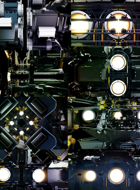 20个Resolume官网3D机械视频素材VJLOOP动态LED舞台TechnoTron