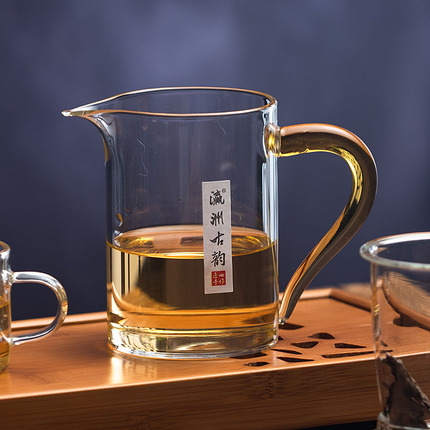 泡茶杯玻璃过滤内胆耐高温泡茶壶绿茶滤茶器红茶泡专用茶具三件杯
