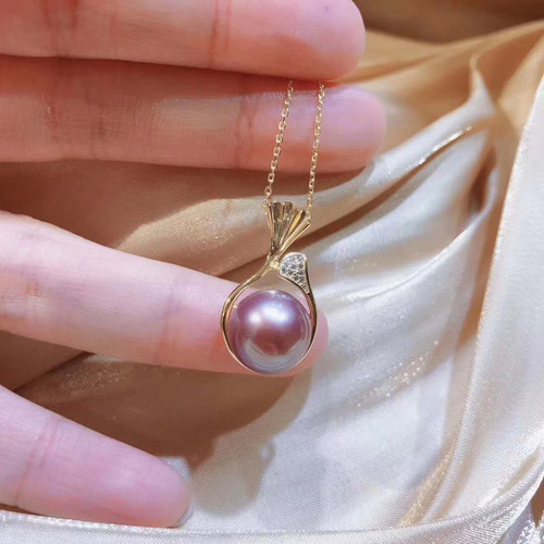 珍妮芙紫色单颗s925链女珠宝首饰