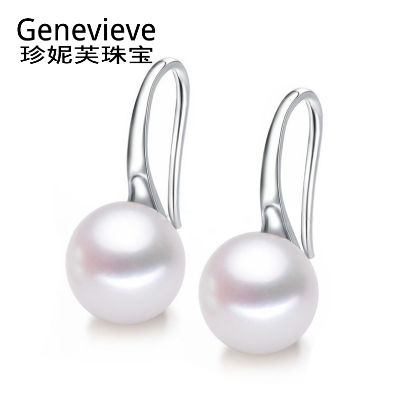 高跟鞋淡水强光珍珠耳钉