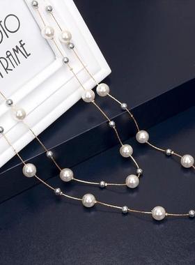 双层叠戴新款秋冬搭配项链