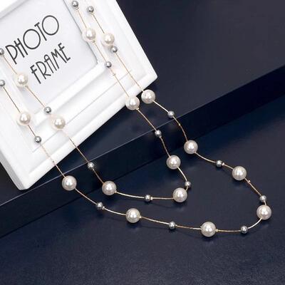 双层叠戴新款秋冬搭配项链