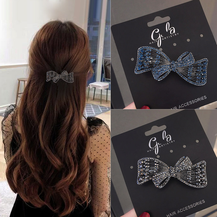 水钻发夹中号后脑勺优雅气质弹簧夹时尚蝴蝶结顶夹横夹一字夹发饰,饰品/流行首饰/时尚饰品新,发饰,淘宝优惠券,粉丝福利购,淘宝优惠卷