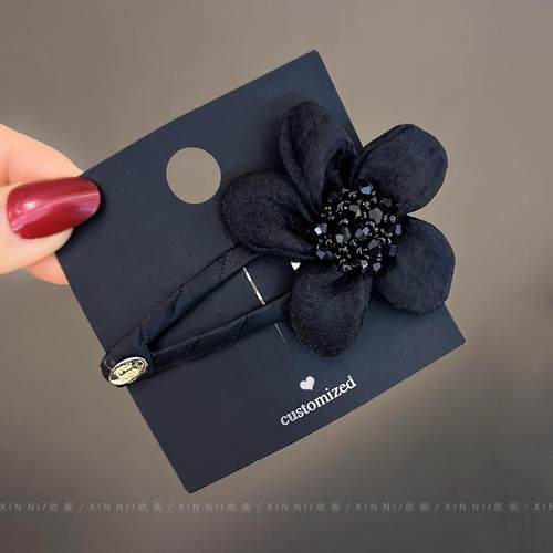 欣妮刘海夹手工花朵BB夹发卡