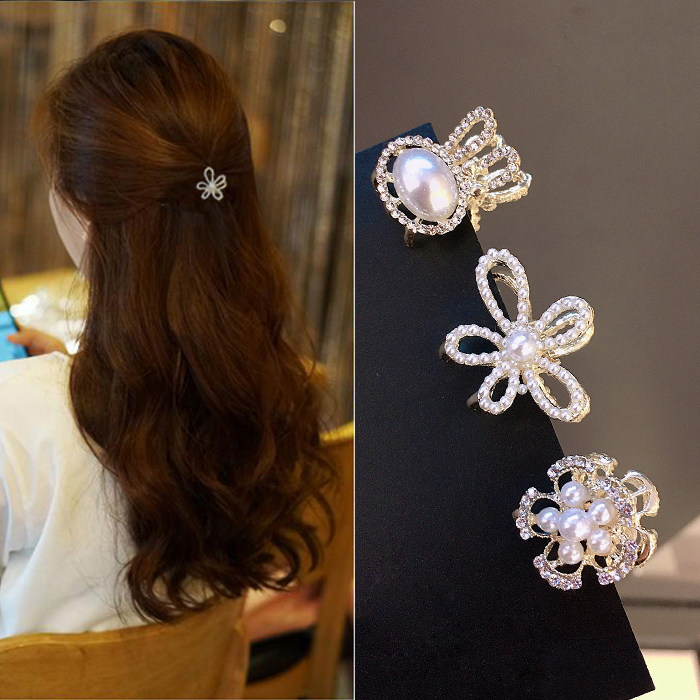新款女士抓夹精致迷你小发夹优雅仿珍珠刘海夹网红侧边夹鲨鱼夹子,饰品/流行首饰/时尚饰品新,发饰,淘宝优惠券,粉丝福利购,淘宝优惠卷