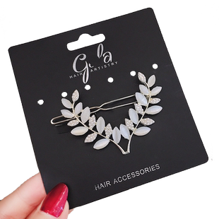 百搭碎发夹女高级感边夹轻奢头饰侧夹发夹发卡青蛙扣夹刘海夹发饰