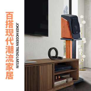 美之声S100音响支架木质桌面卡包书架放置架子环绕音箱脚架落地架