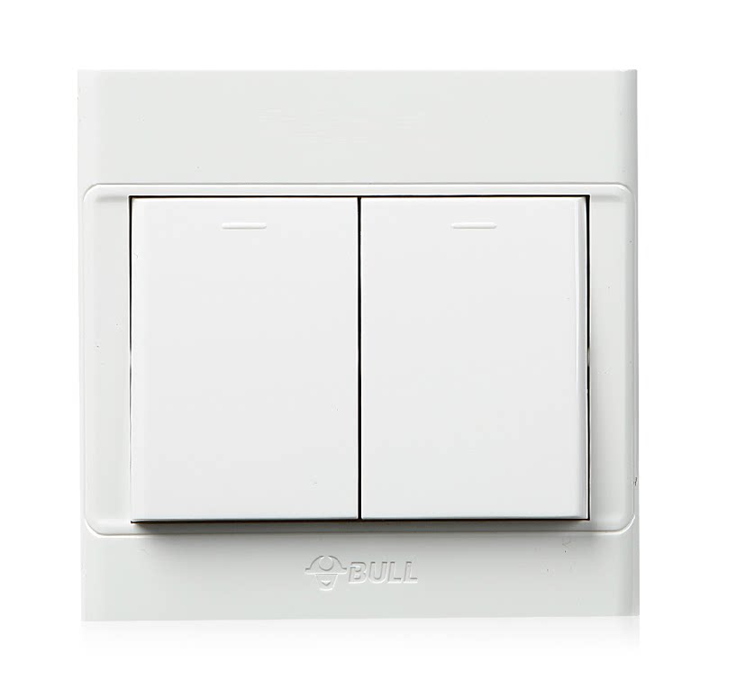 原装公牛开关 明装开关插座 g09k211y明线明装开关二开双开单控
