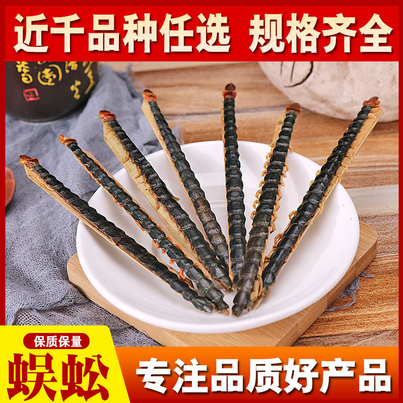 红头蜈蚣 100条包邮 百足蜈蚣干虫体完整14-15公分
