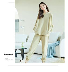 胖MM新款加厚德绒睡衣女秋冬长袖长裤套装大码300斤可外穿家居服