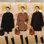 欧货系带圆领双面尼大衣98 宁儿专享 372