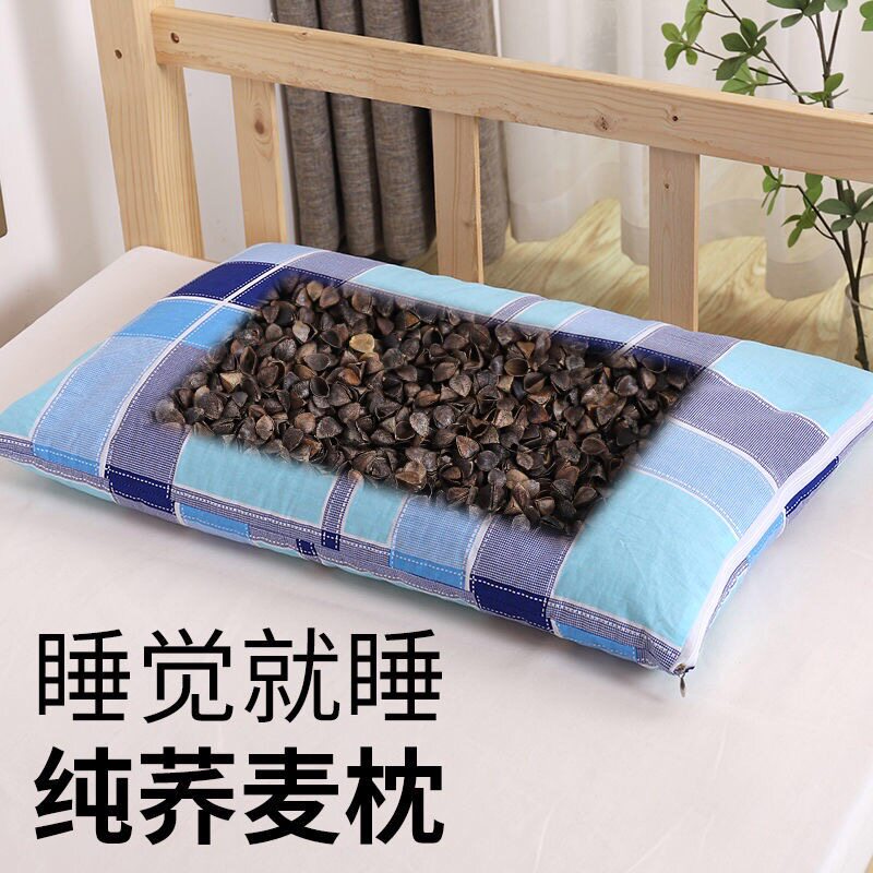 通用纯棉荞麦壳全荞麦壳枕芯图片