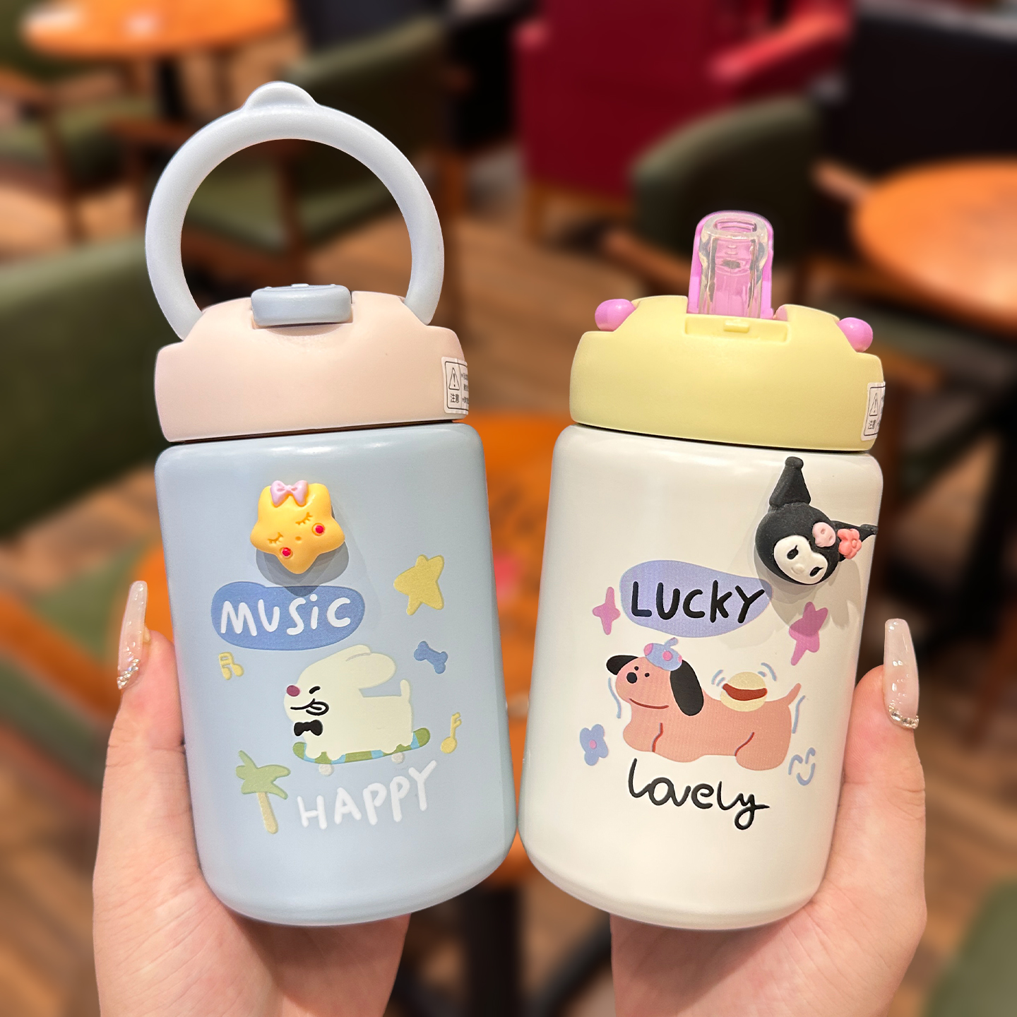 迷你可爱保温杯316不锈钢吸管杯