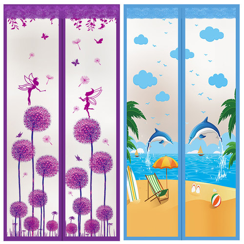 隔热透明塑料挡风防油空调门帘