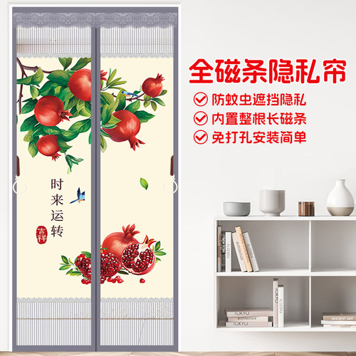 全磁条金刚网防蚊门帘2025夏季