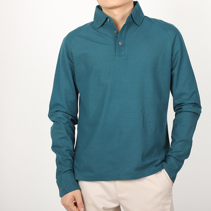 EABRI商务高领长袖POLO衫