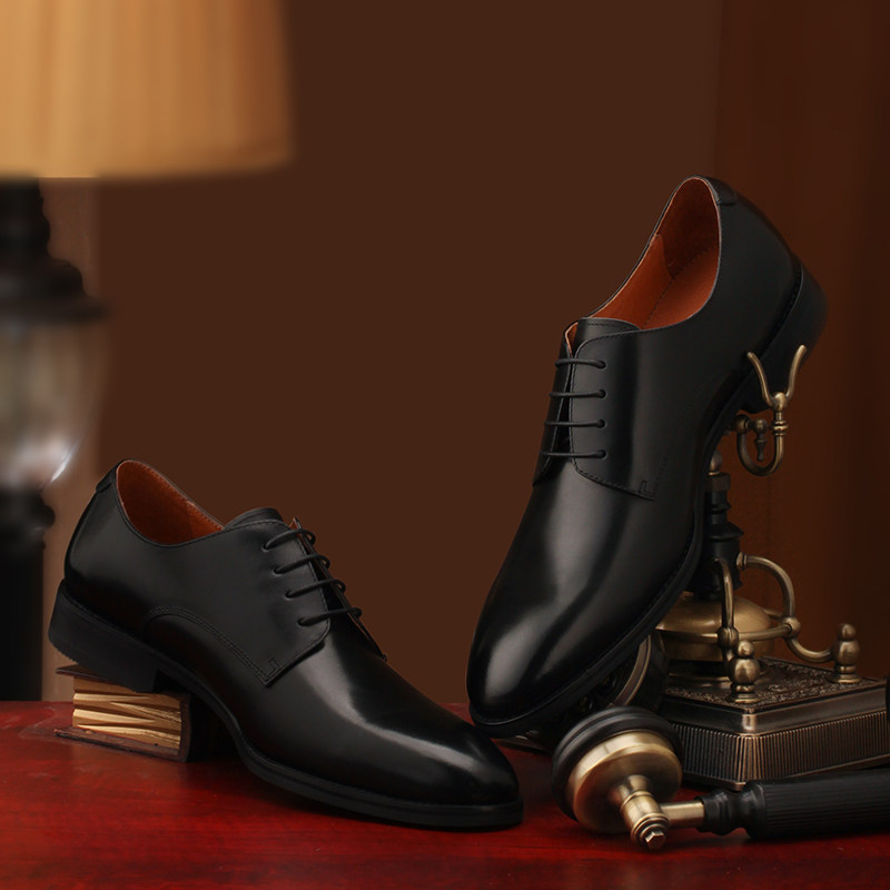 eabri男士二接德比内正装皮鞋