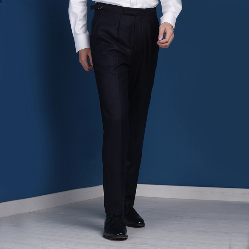 驿泊冬季法兰绒西裤定制