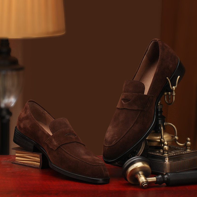 Eabri男士胶粘系列两穿正装皮鞋