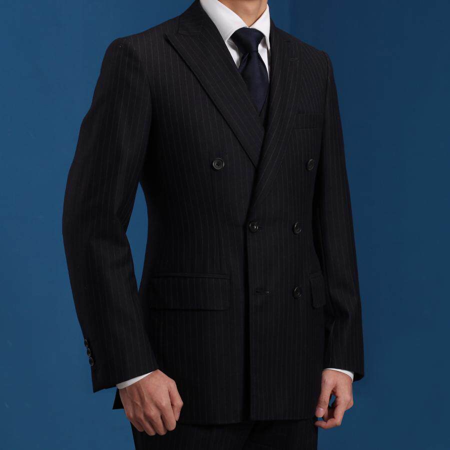 eabri/驿泊男士全毛三件套西装