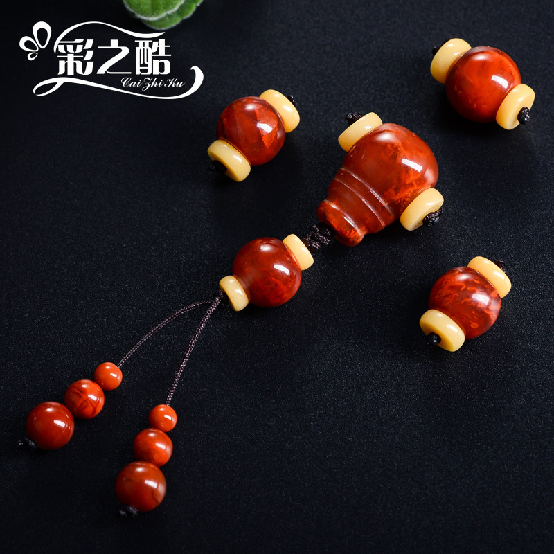 天然南红玛瑙星月菩提108配饰套装手串项链饰品鼓珠散珠隔珠配件