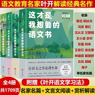 【4册】这才是我想要的语文书:诗歌+当代+唐传奇+现代小说叶开解读名家名篇倪文尖语文课非一般的郭初阳的语文课学生课外阅读书籍