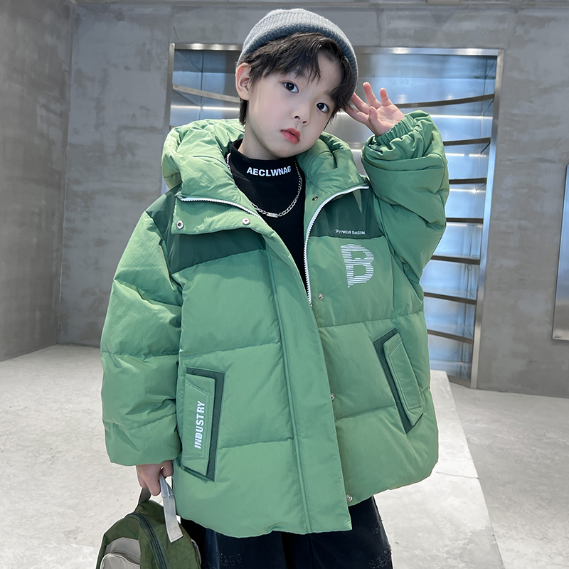 男童冬装潮牌羽绒服2025新款中大儿童冬季加厚正品白鸭绒外套洋气