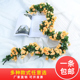 花藤仿真玫瑰花假花藤条藤蔓塑料花空调管道室内阳台装 饰花藤吊顶