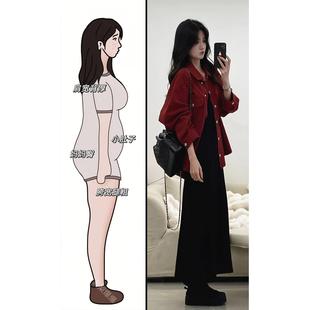 裙女 春装 搭配一整套大码 胖mm红色衬衫 外套连衣裙新年战袍漂亮套装
