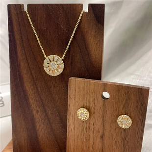 明星同款 Soleil项链女太阳花手链耳环戒指七夕限定百搭送女友礼物