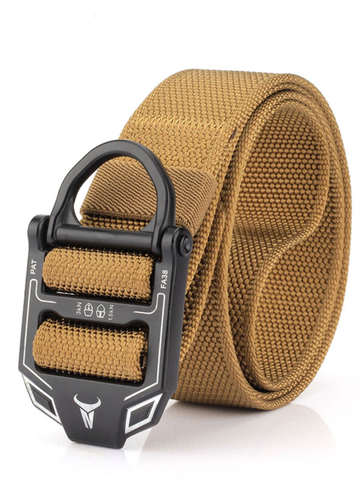 MULTIFUNCTIONAL TACTICAL RESCUE RAPPELLING BELT OUTDOOR TRAINING COMMUTING WEAR-RESISTANT NYLON BELT CASUAL MILITARY TRAINING QUICK UNLOCK