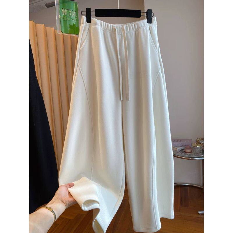 胖mm大码加绒香蕉裤女秋冬季宽松加厚保暖阔腿裤休闲卫裤百搭长裤,女装/女士精品,卫裤,淘宝优惠券,粉丝福利购,淘宝优惠卷
