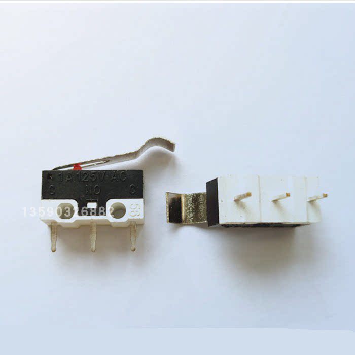 微动开关1a/250vac 3针脚 dc开关 小型行程鼠标 开关wd003