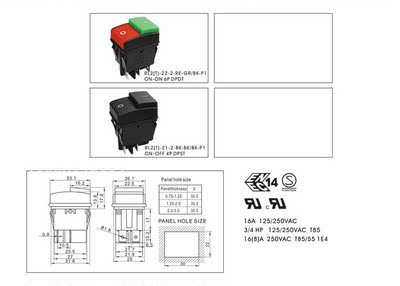 RLEIL按钮开关型号RL2双排按钮