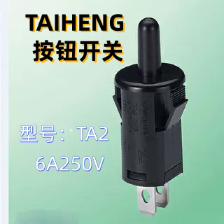 黑色按钮开关TAIHENGTA216.8MM