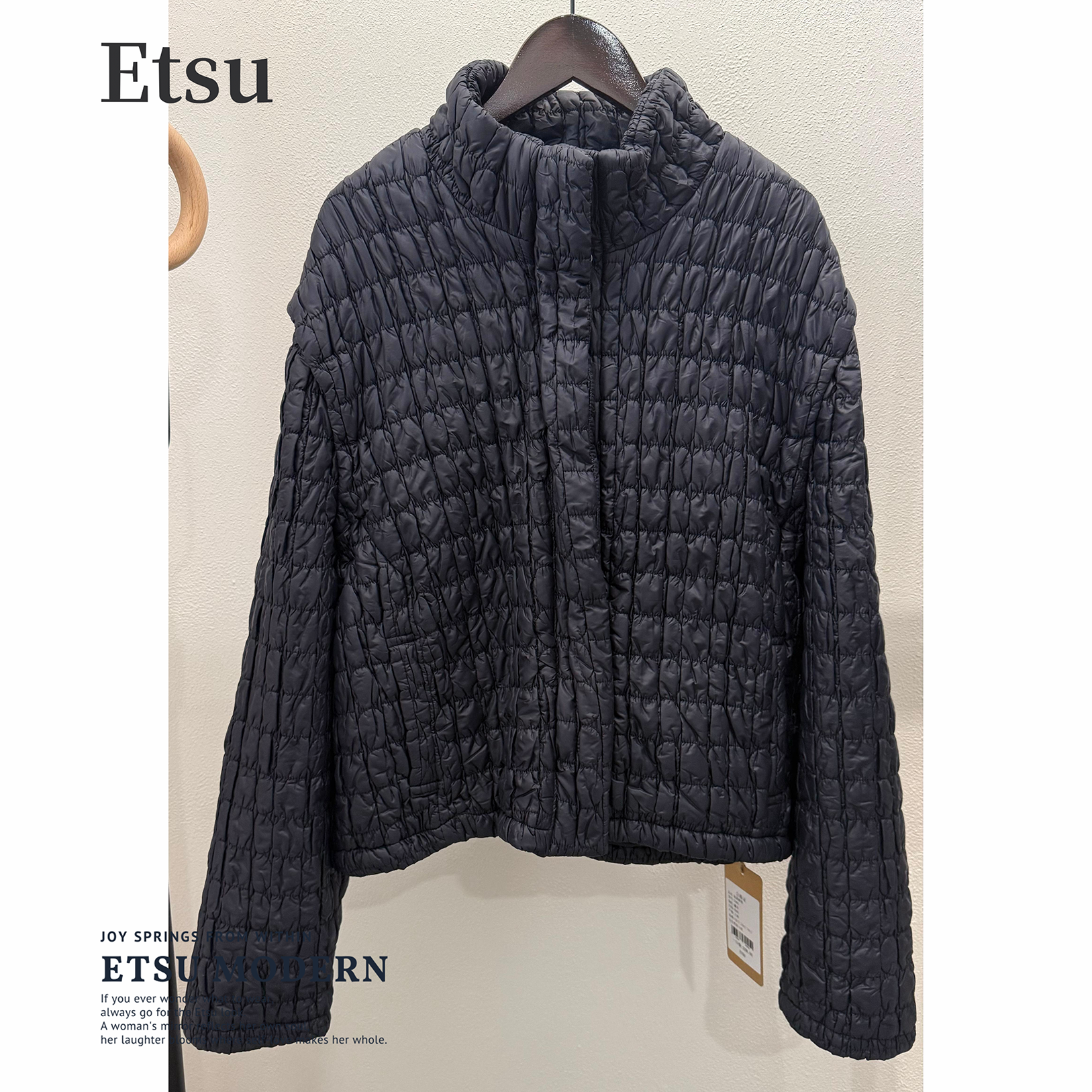 新款纯色短款棉服外套宽松显瘦气质通勤百搭女
